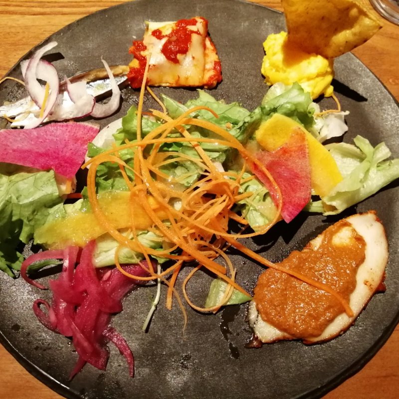 ランチセット　前菜盛り合わせ(LAS DOS CARAS MODERN MEXICANO Y TACOS)