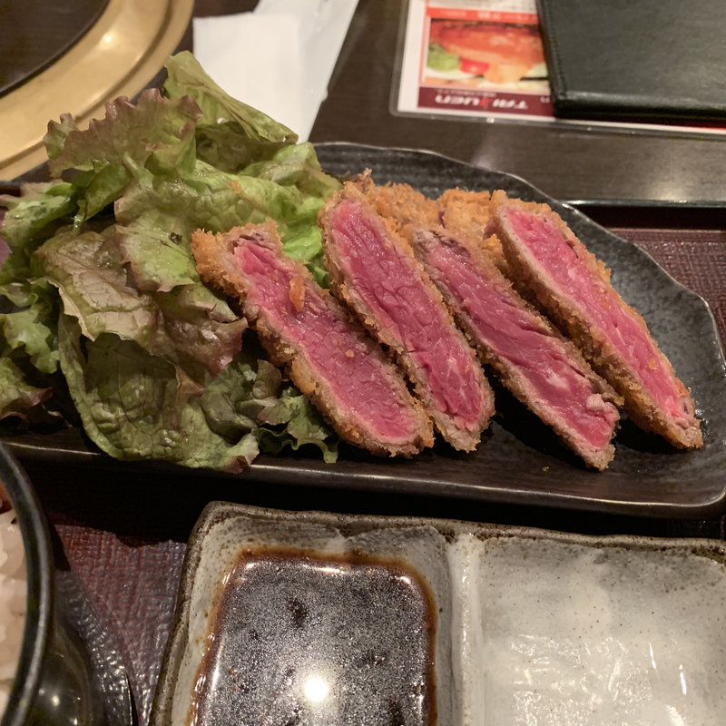 牛ロースカツ膳(焼肉ダイニング太樹苑 西新宿店 Part-1)
