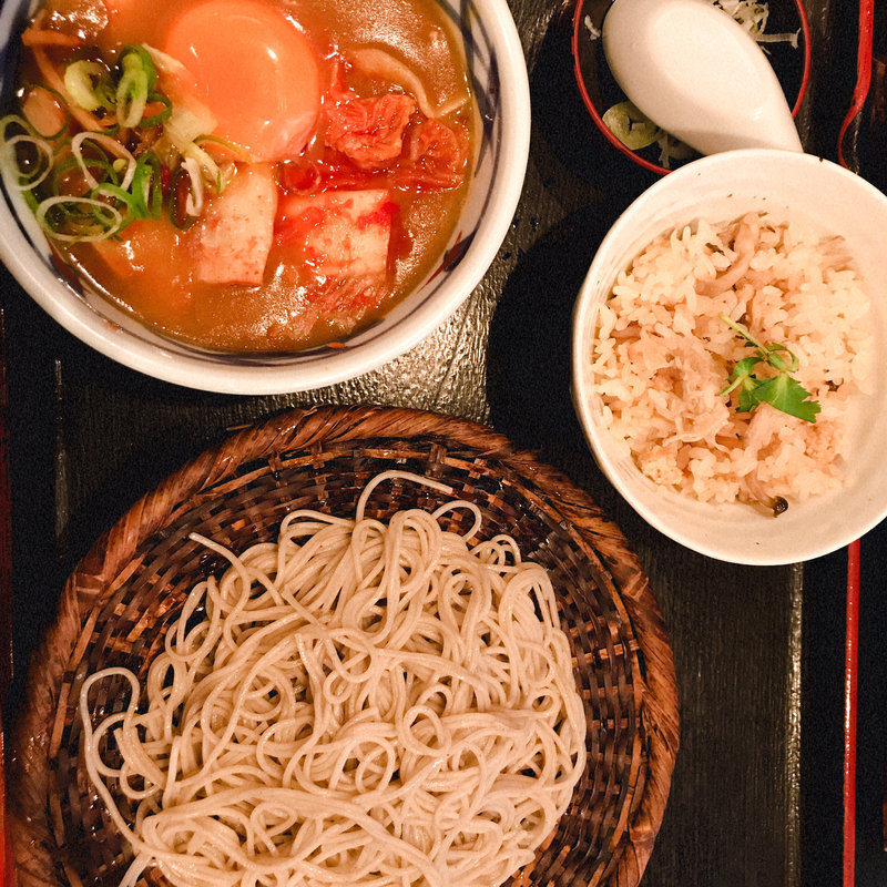 付けキムチカレーそば(長生庵 （ちょうせいあん）)