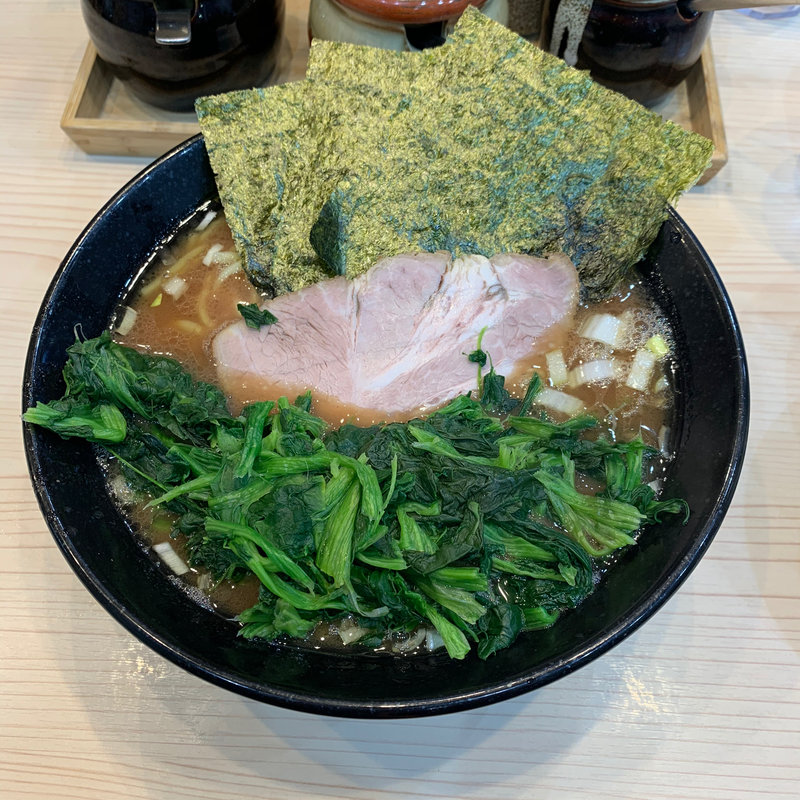 ラーメン（並）ほうれん草トッピング(麺家 千祥)