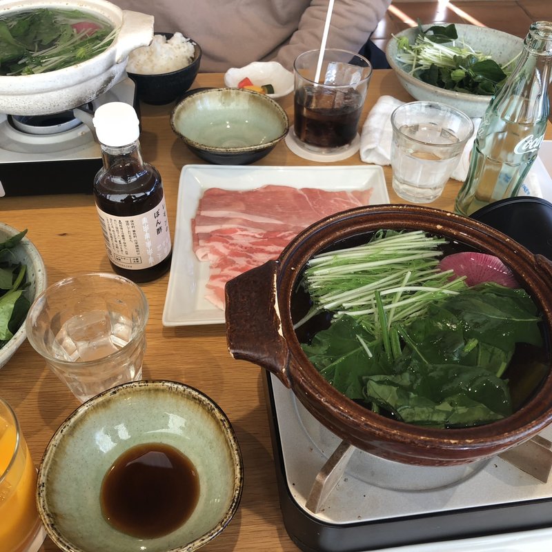 豚しゃぶしゃぶ定食(恋する豚研究所)