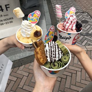 抹茶オレオ(ロールアイスクリームファクトリー)