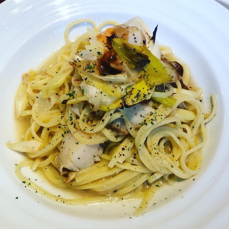 ホタテと長ネギのアンチョビペペロンチーノ(ナチュラ マーケット)