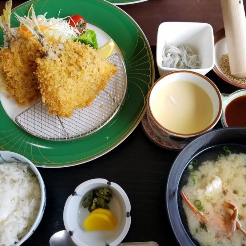 アジフライ定食(でん助茶屋 )