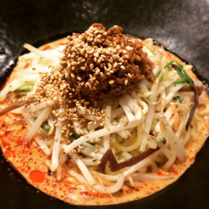 汁なし坦々麺(担々麺 かつぎや)