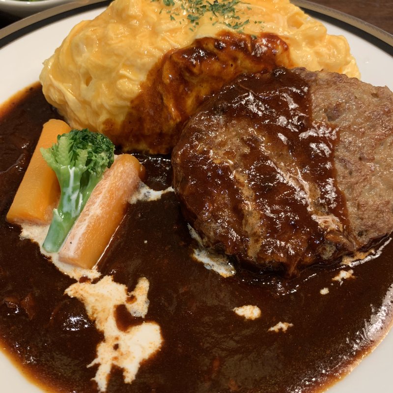 ハンバーグオムハヤシライス(M&C Cafe 川崎店)