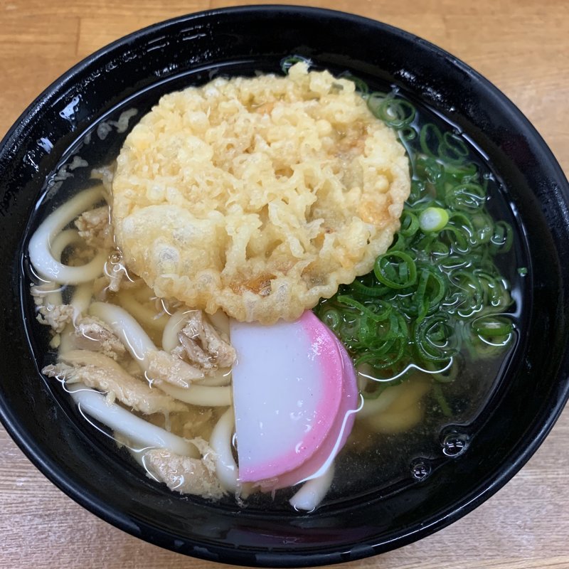 えびかきあげうどん(博多ホームうどん店)