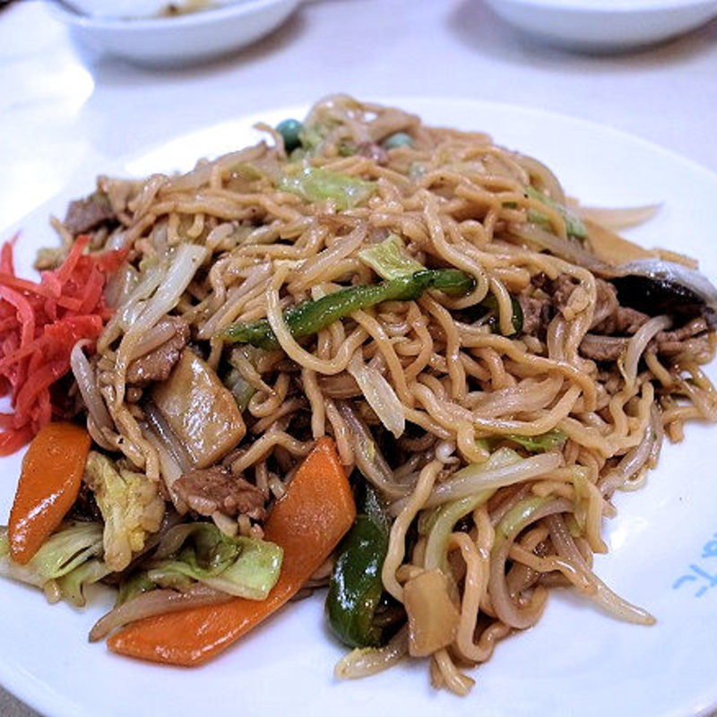 ソース焼きそば(川ばた 中華喫茶店)