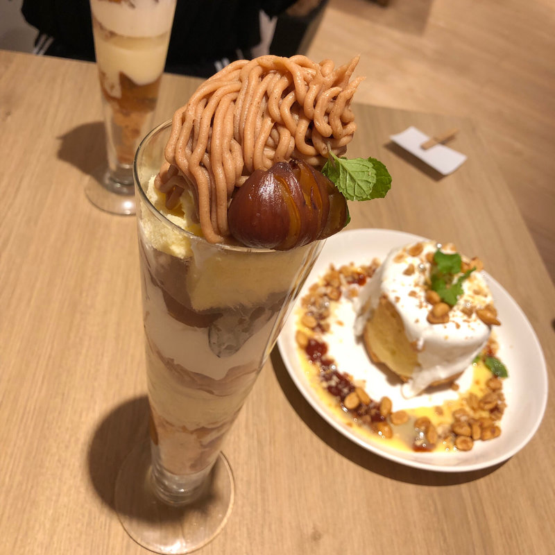 モンブランタワーパフェ(Rice people, Nice people! 名古屋)