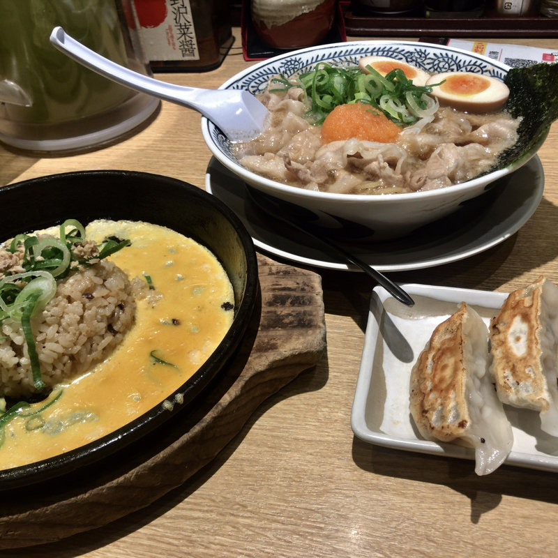 チャーハン餃子セット(肉そば/餃子/鉄板玉子チャーハン)(丸源ラーメン 高島平店 )