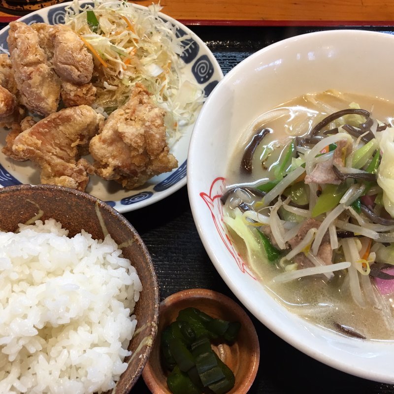 小ちゃんぽん唐揚げセット(ちゃんぽんセンター)