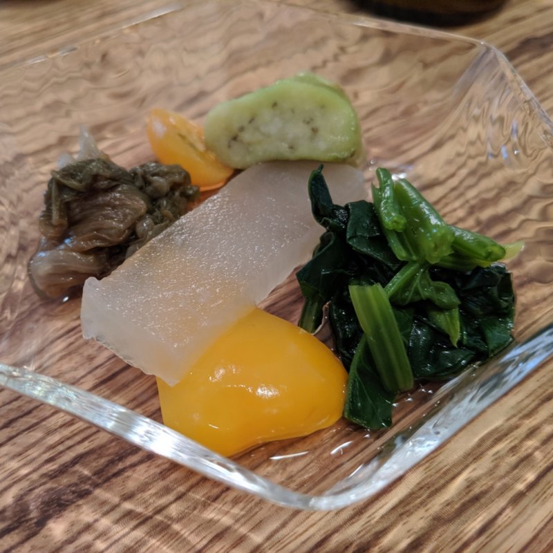 無農薬野菜のお浸し(ら すとらあだ)