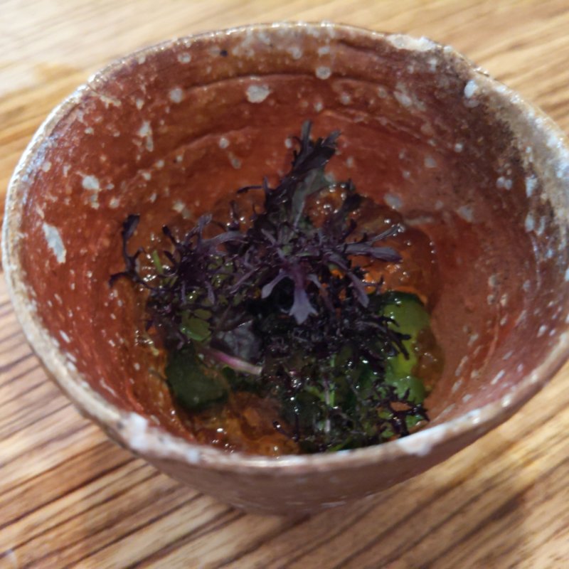 お出汁のジュレ和え(ら すとらあだ)