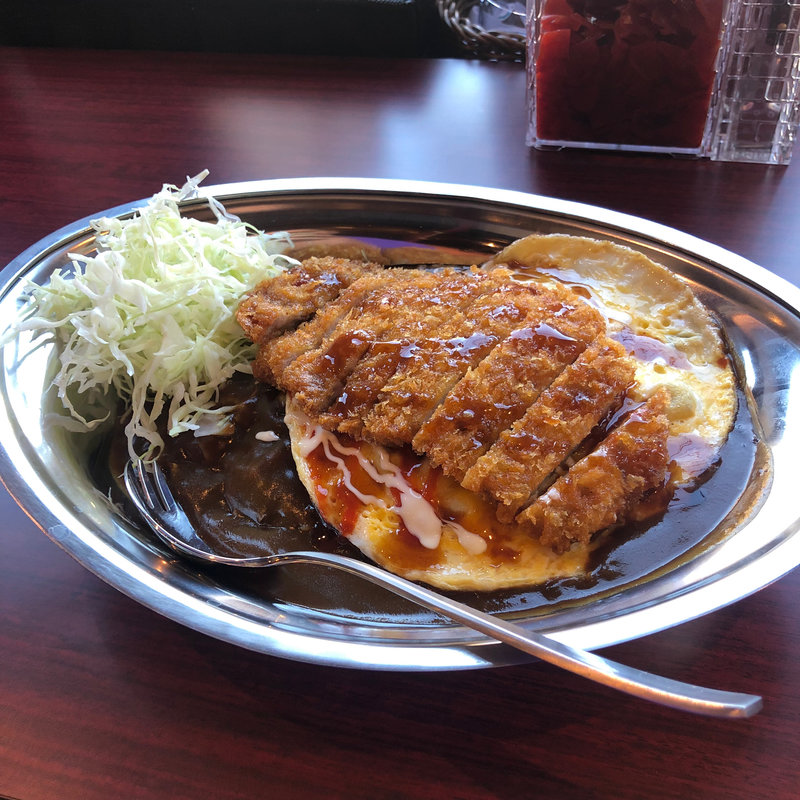 野菜たまごカツカレー(インディアンカレー 中目黒店)