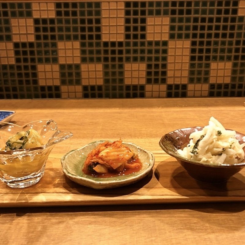 アテ盛り3種(水餃子しゃんたん)