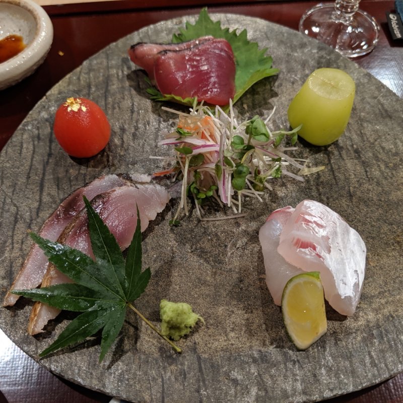 刺身盛り合わせ(鮨なが井)