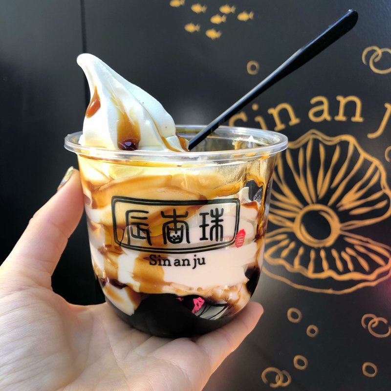 黒糖バブルソフト(辰杏珠　渋谷店)