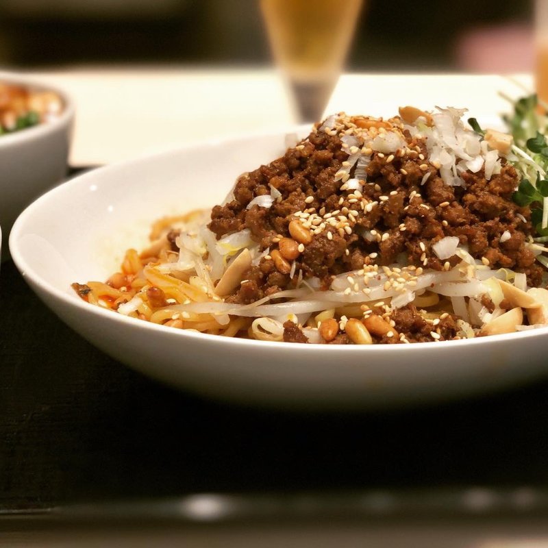 汁なし麻辣担担麺(中華香彩JASMINE口福厨房)