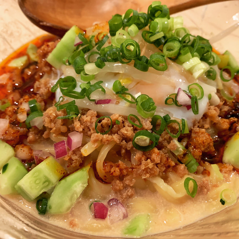 【夏季限定】冷やし担々麺(鶏ポタラーメンTHANK 大門)