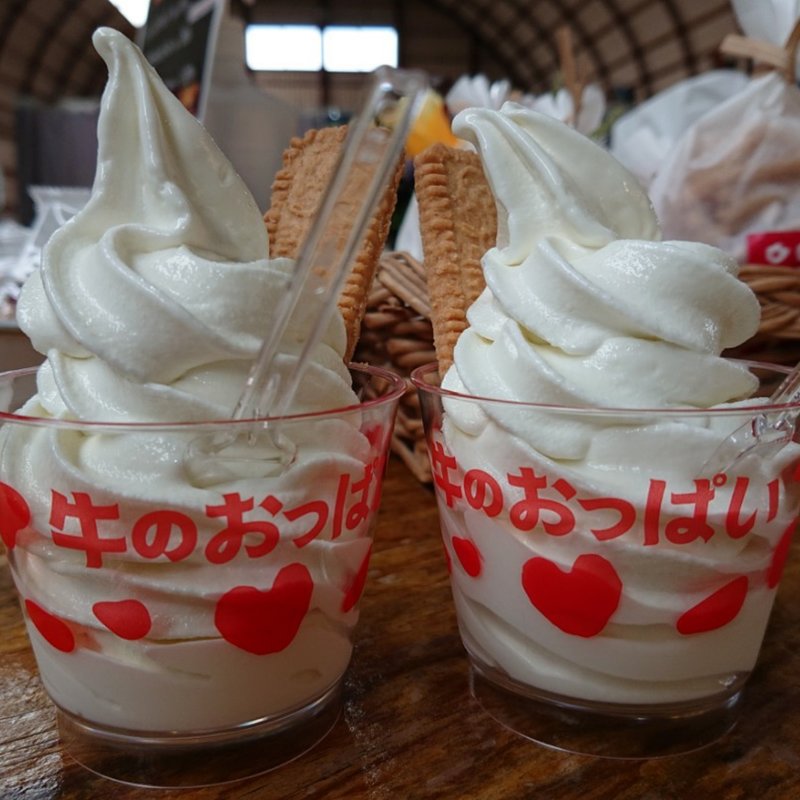牛のおっぱいソフトクリーム(渡辺体験牧場 )