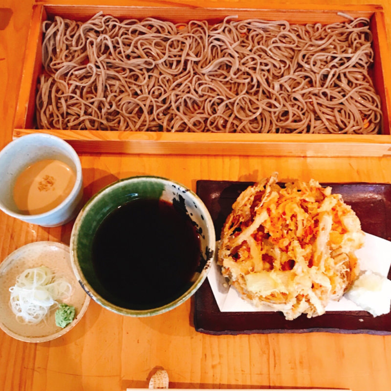 桜えびのかき揚げそば切り(板蕎麦 香り家 )