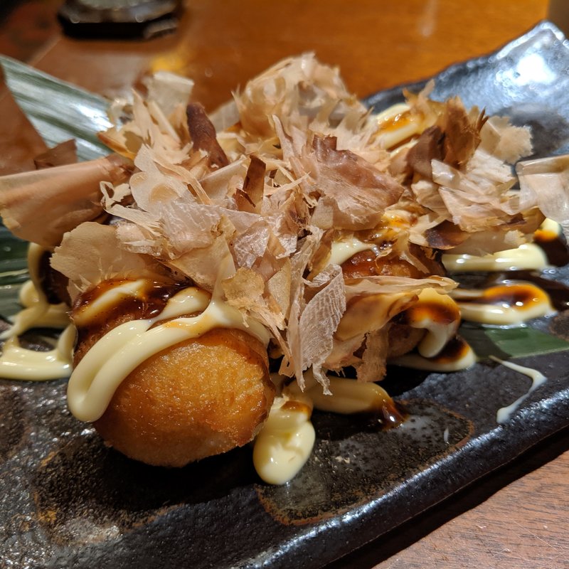 揚げたこ焼き(もつ鍋 個室居酒屋 鳥吉 神田店)
