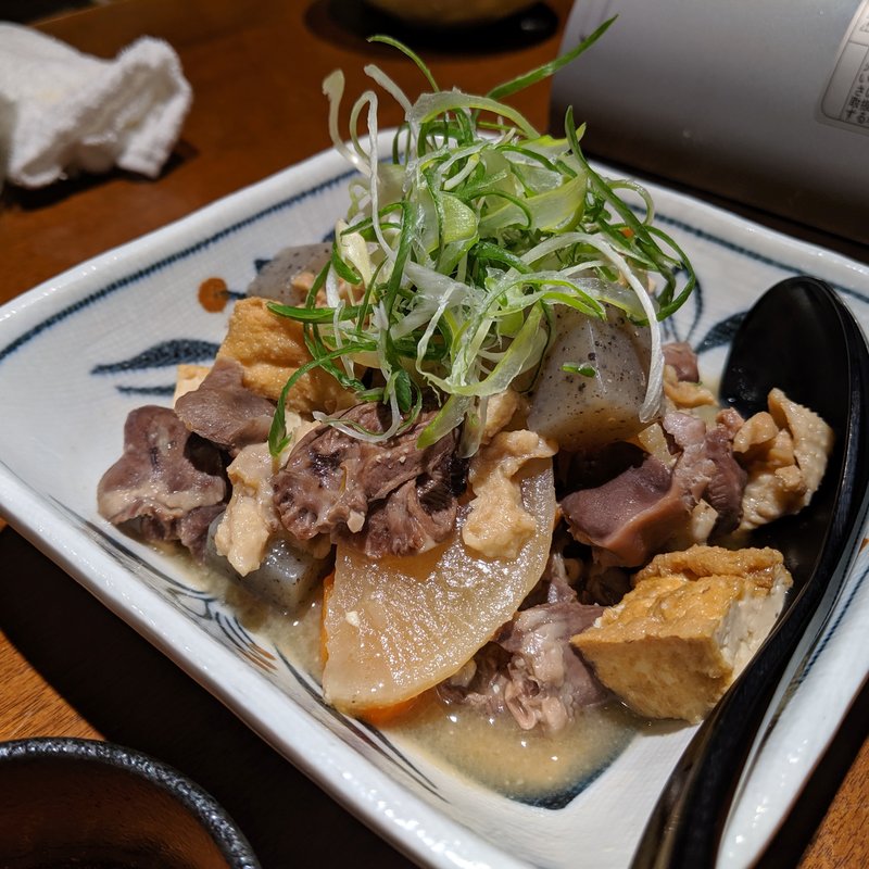 みそ味鳥もつ煮込み(もつ鍋 個室居酒屋 鳥吉 神田店)