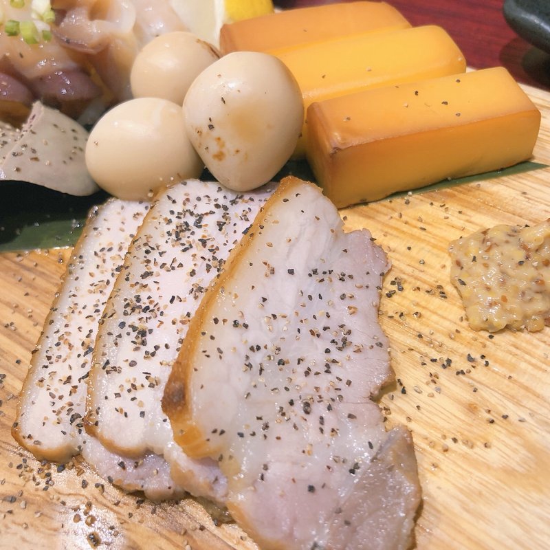 燻製全部盛り(武蔵小杉っ子居酒屋 燻し屋 もっくん)