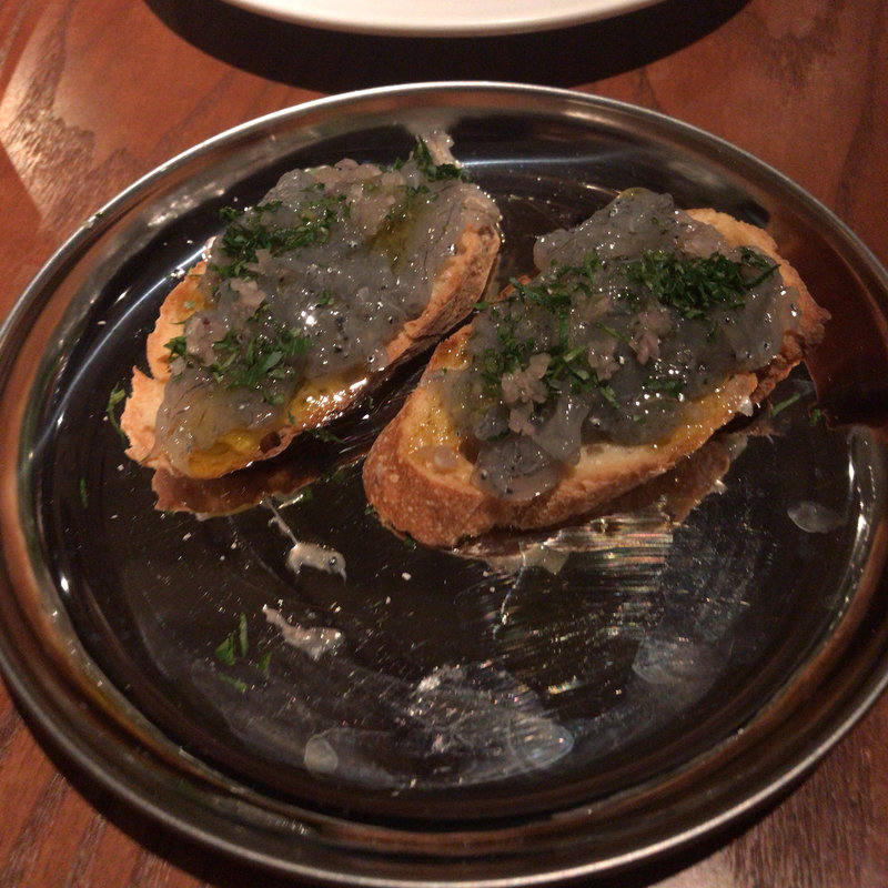 生しらすのクロスティーニ(Cosi Com'e)