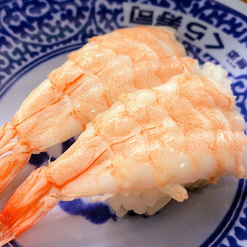 海老にぎり(くら寿司 横小路店)