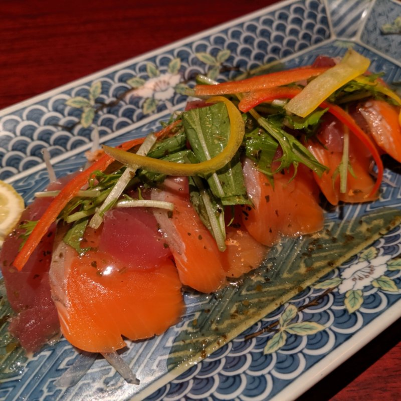 旬鮮魚のモザイクカルパッチョ(居酒屋 裏ＮＯ庭恵比寿店)