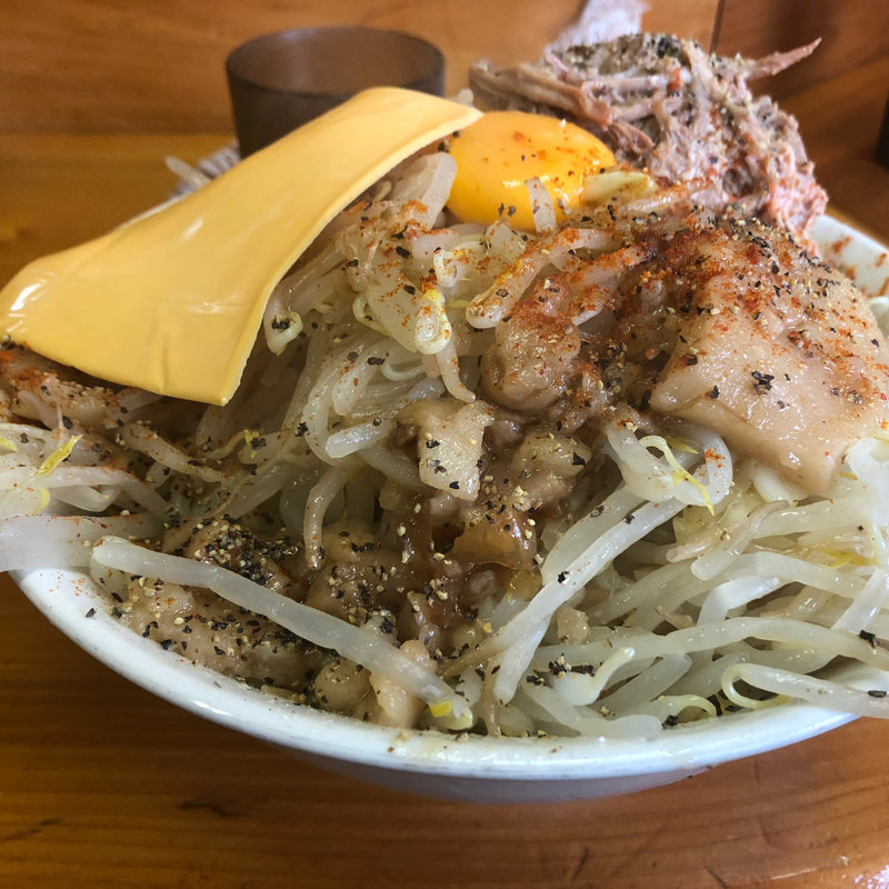 汁なし(ヤサイマシマシ)(ラーメン 池田屋 吹田店)