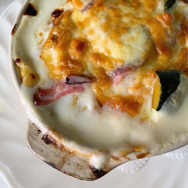 夕張かぼちゃとベーコンのグラタン(ロージナ茶房 （ロージナサボウ）)