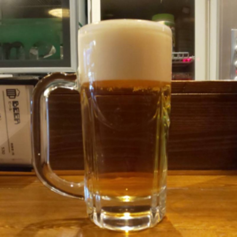 生ビール(食堂イヌワシ)