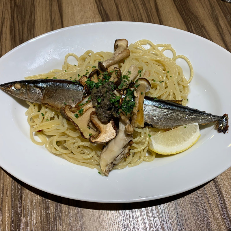 北海道根室産さんまを丸ごと一本使った贅沢スパゲティ(ミア・アンジェラ 一番町 )