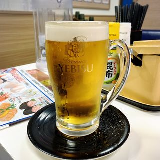生ビール(回転寿司みさき 渋谷東口店)