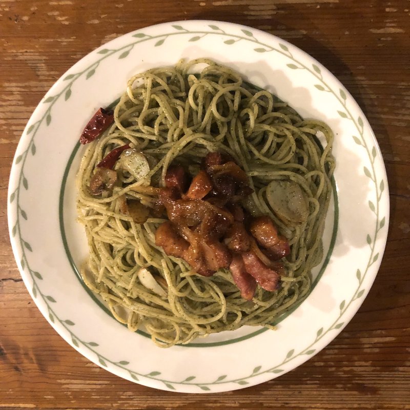 ペペロンチーノ てきやきベーコン(HIROSHI)