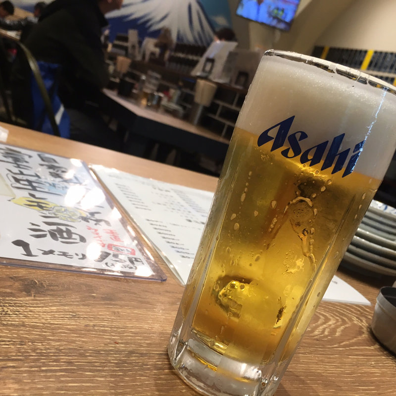 アサヒスーパードライ樽生(大衆酒場 富士山)