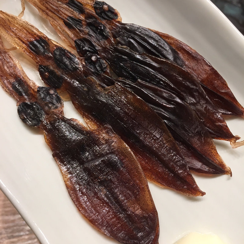 ホタルイカのいしる干し(大衆酒場 富士山)