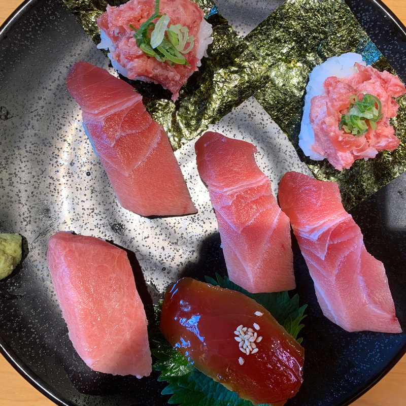 天然インド鮪7貫盛り(スシロー 海老名店)