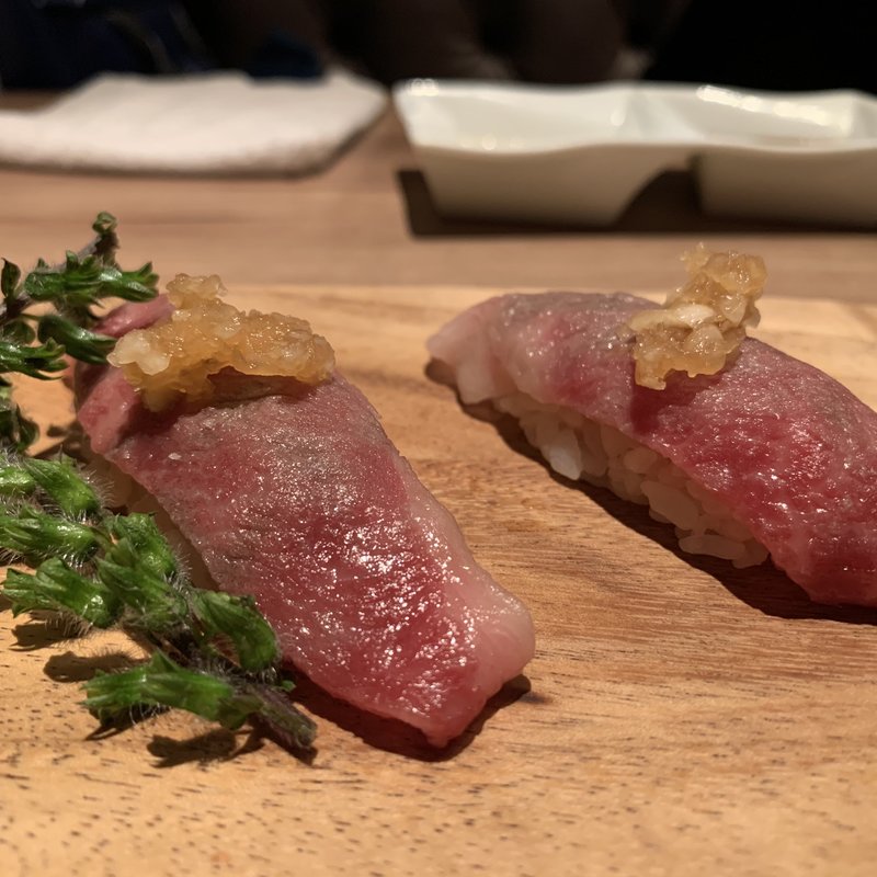 炙り和牛の握り(焼肉平城苑 渋谷店)