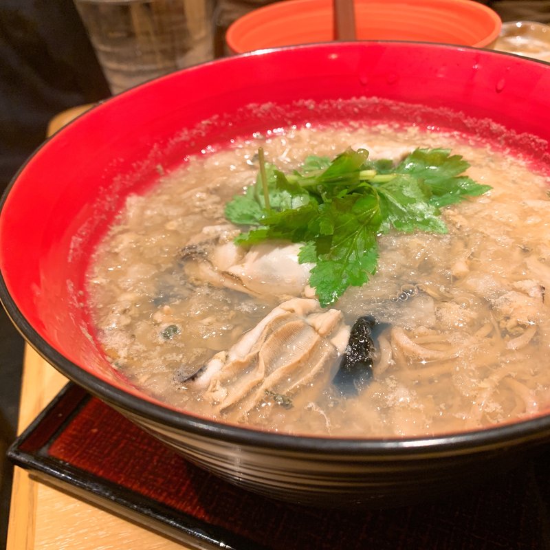 牡蠣のみぞれ蕎麦(手打蕎麦 ごとう)
