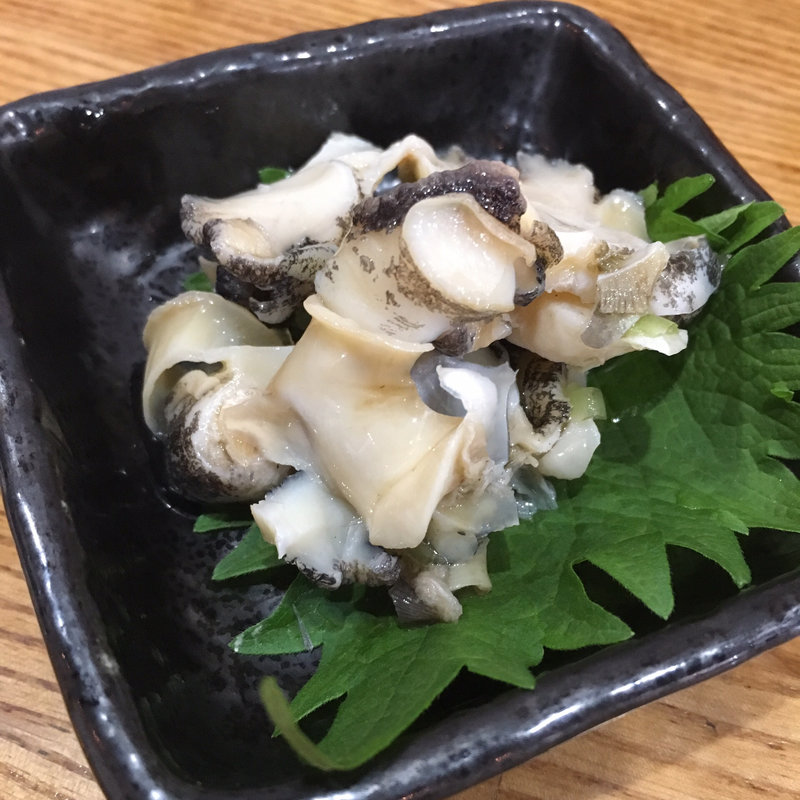 つぶ貝わさび(大衆酒場まるは)