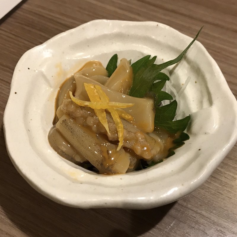 自家製いか塩辛(和菜酒房 おりべ)