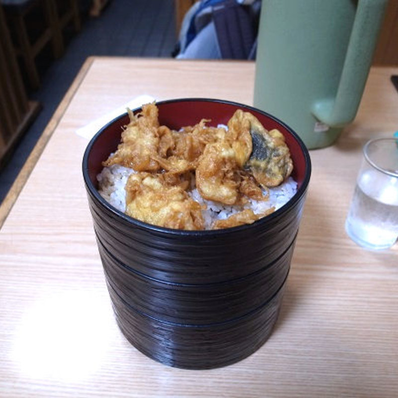 いか天丼セット(そば処 丸喜屋)