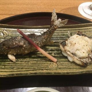 郡上八幡の鮎塩焼と太刀魚のうるか焼(日本料理 太月)