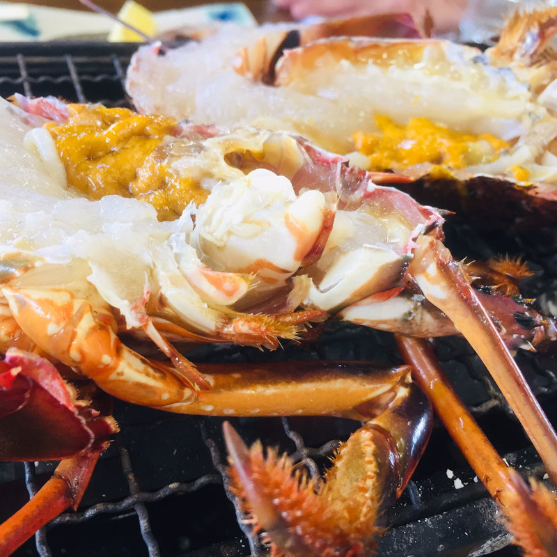 活伊勢海老の踊り焼き(かき小屋 匠ちゃん （【旧店名】匠）)