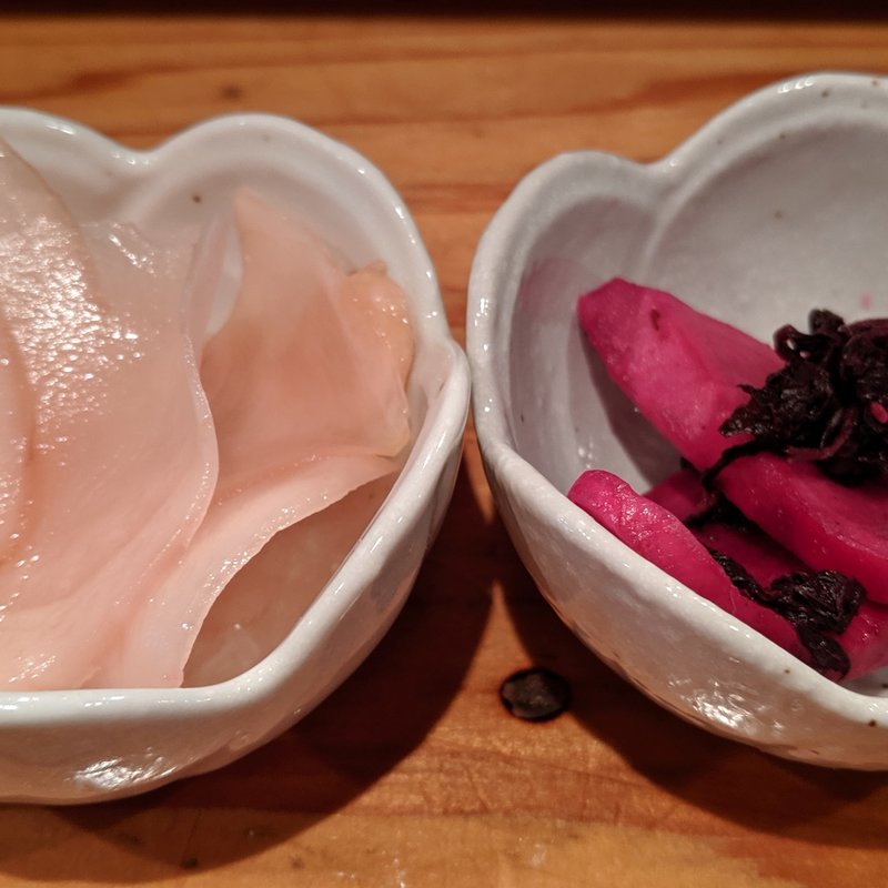 生姜、紫蘇漬け(たっとかんBar)