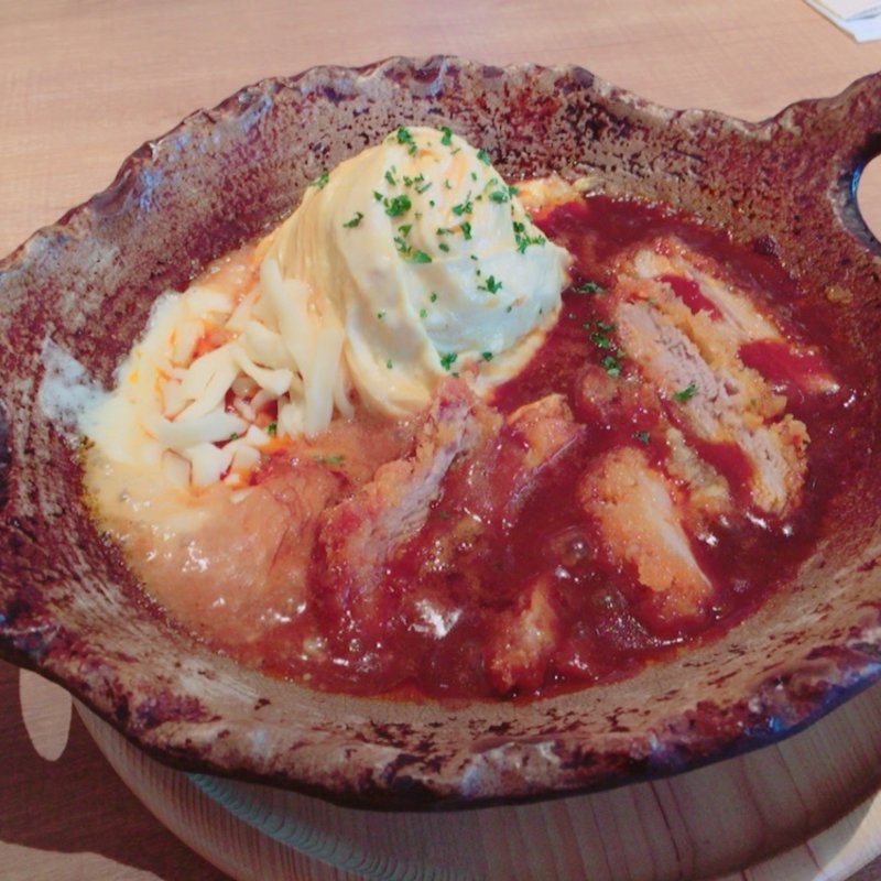 やわらかヒレカツのデミグラスソース(3 Little Eggs 町田東急ツインズ店)