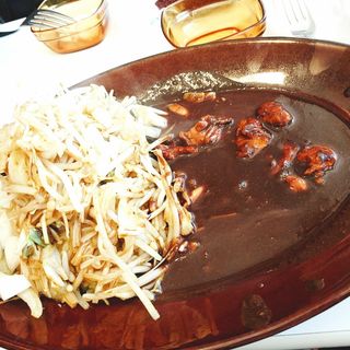 チキン野菜炒めカレー(みぼうじんカレー )